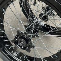 Kit de Ruedas Supermoto Surron Ultra Bee Talaria MX4 MX5 de 17 Pulgadas, Buje de Aluminio CNC, Piñón de 46T, Juego de Neumáticos para Carretera 100/80-17 130/70-17, Bicicleta Eléctrica