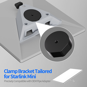 Adjustable Starlink <b>Mini</b> Pole Mount Compatible with Starlink <b>Mini</b> OEM Pipe Starlink Bracket Adapter For Car RV Roof Rack Yacht - Product Image 5