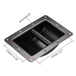 22x16.5cm loa được xây dựng trong xử lý kim loại loa tủ xử lý để thực hiện lớn hoặc nặng loa thiết bị flightcase bộ phận - Product Image 3