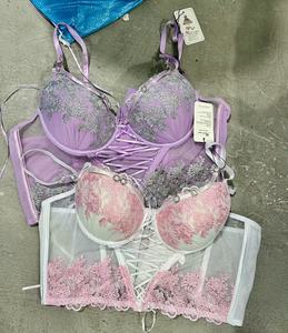 Giá Thấp Cổ Phiếu Hỗn Hợp Châu Âu Phụ Nữ Mỹ Kích Thước Lớn Phụ Nữ Có Dây Rộng Side Mở Rộng Ren Áo Ngực Sexy - Product Image 3