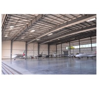 Hangar préfabriqué bon marché industriel facile à assembler structure en acier pour petit avion