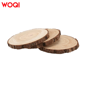 Woqi Đa-Mục Đích Thông Tự Nhiên Gỗ Đĩa Vòng Tròn Bằng Gỗ Cho Đám Cưới Centerpieces Bảng Trang Trí Nội Thất - Product Image 4