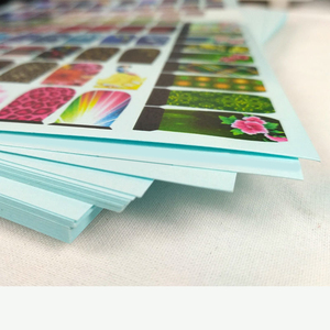 Láminas de Papel Transferible Imprimible con Respaldo Azul, Hojas de Papel <span class=keywords><strong>para</strong></span> Calcomanías Transparentes <span class=keywords><strong>para</strong></span> Láser y Agua, con Logotipo Personalizable - Product Image 4