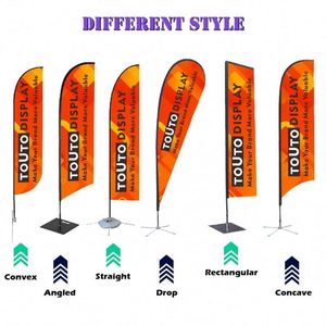 Advertising Exhibition Event Outdoor Banner Teardrop Tear Drop Flags Beach Feather Flag Banners for Advertising - Product Image 2
