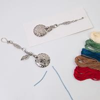 Coupe-fil circulaire vintage en métal, coupe-fil rétro, accessoires de couture pour broderie, point de croix, outil de travail au fil
