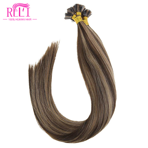 Ruilihair Human Remy Extensions de cheveux pour les femmes européennes repassage plat détendu cheveux bruns anniversaire coiffures conseils - Product Image 4