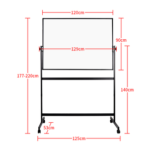 Bảng trắng di động một mặt có thể xoay 360 độ cho bảng tin/bản vẽ linh hoạt của trường - Product Image 1