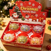 Jouets à presser Maltose Cerf Mignon pour Fête de Noël, 8,5 cm, avec perles scintillantes, gelée extensible et texture tactile, cadeau fantaisie