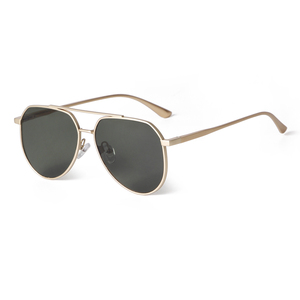 9597 Fashion Designer Custom Logo <strong>Aviation</strong> <strong>Style</strong> Metal Double Bridge UV400 Shades Sun Glasses <strong>Sunglasses</strong> for Women Men - Product Image 6