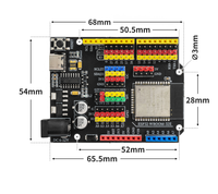 Carte de développement ESP32-WROOM-32E-UNO 85*56mm, module WiFi 240MHz compatible avec Arduino IDE pour projet IoT