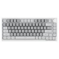 Clavier mécanique Ajazz AK820 3 modes, 75 %, à échange à chaud, avec joint, RGB, bouton métallique, sans fil, pour jeux, ordinateur de bureau et portable