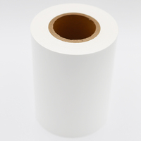 60mic blanc brillant PP/adhésif thermofusible antigel/papier de verre blanc 60gsm.