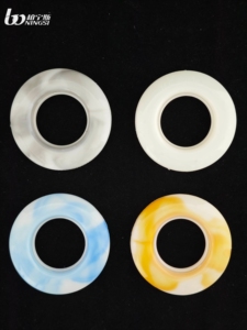 Coastal Design New Roman Style Stainless Steel &amp; Plastic Inner Reinforcement <strong>Eyelets</strong> Rings Modern <strong>Curtains</strong> <strong>Poles</strong> Hot Accessories - Product Image 2