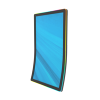 Moniteurs personnalisés de type J Rgb 4K de 43 pouces, écran tactile incurvé à montage mural, écran publicitaire, écran Lcd