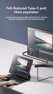 Nouvel ordinateur portable 2 en 1 avec écran tactile métallique de 13 pouces, 2240*1440 2K, Intel Alder Lake 12e génération, USB, tablette PC Windows 11 avec clavier - Product Image 5