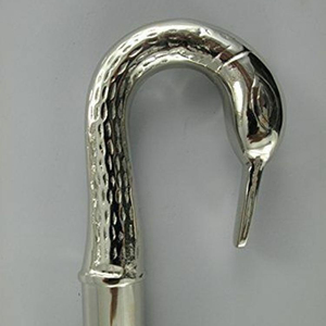 Handmade Essentials Solid Brass Handle Brown Wood <b>Walking</b> <b>Stick</b> - Product Image 1