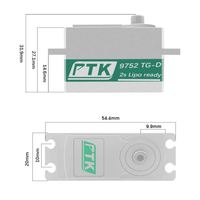 PTK 9752 TG-D 1/8 1/10 Kendaraan Remote Control DIY Pabrikan Model Flat Stroke Drift Low Body Kecepatan Tinggi Suku Cadang RC Logam