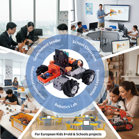 Kit Educativo de Robótica STEM con Chasis Mecanum 4x4 para Niños Mayores de 8 Años, Programación con Microbit para Aprender Python