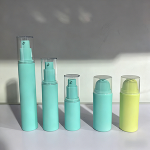 Flacone Airless in Plastica con Pompa per Cosmetici, Siero, Lozione, Spray, 30ml 50ml 100ml 150ml, Tappo Rotondo in PP AS PS - Product Image 1