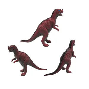 Figuras de dinosaurios de plástico para niños de 5 años, juguete de simulación de dimetrodon gorgosaurus rojo de batalla, daños en t rex