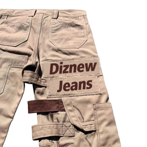 DiZNEW Streetwear Patchwork Cargo Pants <strong>Jogging</strong> Embroidered Outdoor Tactical Pants Cargo Pants - Product Image 5