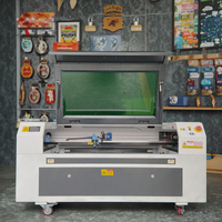 Mesin Laser CO2 100W/130W/150W untuk Pengukir/Pemotong Akrilik Kayu Lapis Kertas-Dipendingin Air Akurasi Tinggi 9060/1390 Mesin Laser AI/LAS
