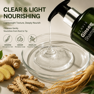 Champú Natural a Base de Hierbas CLAVIS Contra la Caída del Cabello, con Hoja de Arborvitae, Ginseng y Jengibre, Control de Grasa, Nutrición y Refrescante - Product Image 2