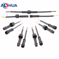 2 Pin 12V Electric Metal Butt Joint rallonge de câble fiche M10 Waterproof Wire Motor Cable Connector