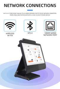 Entrega Rápida, Máquinas POS Todo en Uno, Terminal POS de Pantalla Dual de 15.6 Pulgadas, Sistemas POS con Pantalla Táctil para Supermercados - Product Image 6