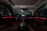 Kit d'éclairage d'ambiance 64 couleurs pour BMW Série 5 F10/F18 2012-2017, intérieur automobile, LHD/RHD, symphonie dynamique, kit de couvercles de haut-parleurs