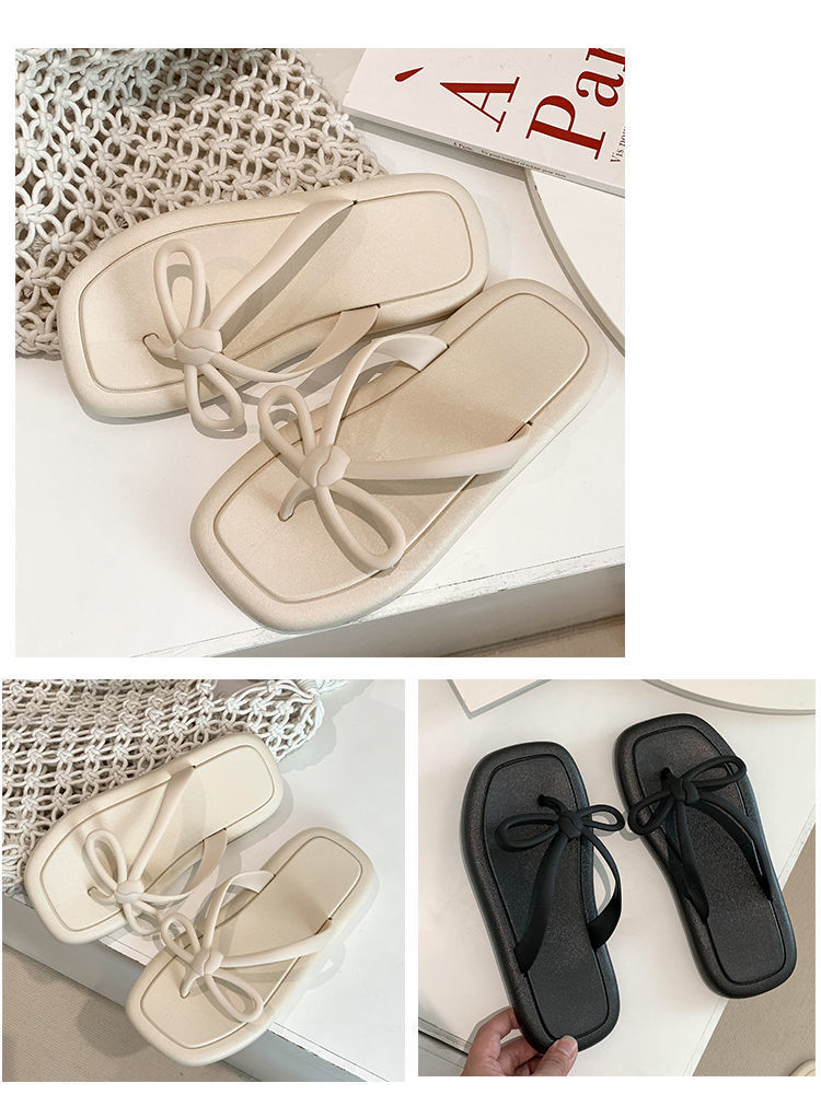 Bow Flip-flops Female Summer Fashion Casual Shoes Outdoor Indoor Beach Sandals Slippers