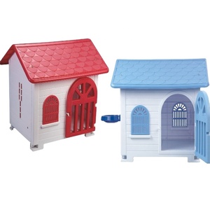 Casa di cane di plastica con porta, cane al coperto case, case di cane a buon mercato - Product Image 1