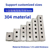 Boîtier à boutons poussoirs en acier inoxydable 304 CTBX-B1/2/3/4/5/6, boîte de commande fabriquée en Chine