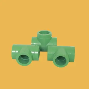 PPR welding tee water pipe fittings new plastic factory direct sale 25mm green grey white blue plumbing fittings