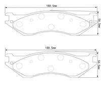 Neue D702 Scheiben bremsbeläge für Dodge B1500 Durango für Ram 1500 für Ram 1500 Van für Ford Expedition Heritage HD Lincoln Navigator
