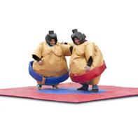 Jeux de sport gonflables de combat rembourrés costumes de sumo lutte pour enfants et adultes costume de lutte de sumo