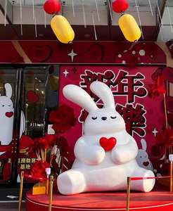 Sculpture de <span class=keywords><strong>chat</strong></span> de <span class=keywords><strong>dessin</strong></span> animé, monument paysager urbain, décoration artistique d'animaux pour extérieur, intérieur, pelouse et centre commercial - Product Image 4