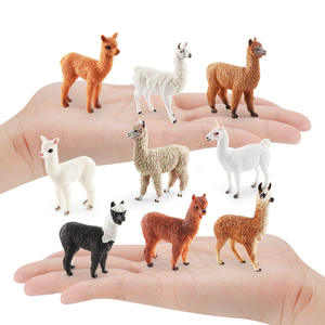 Simulación transfronteriza vida silvestre alpaca modelo hierba barro caballo Llamas mini Decoración de mesa - Product Image 1
