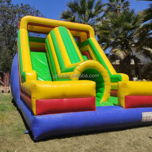 Toboggan aquatique gonflable commercial en PVC Acutico 22, double piste avec souffleur, à <span class=keywords><strong>vendre</strong></span> - Product Image 2