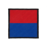 Écusson Dada 9 Regiment bleu ciel et bleu foncé en tissu parachute tissé, patch DZ 3D personnalisé à coudre ou thermocollant avec épingle de sûreté DC-WP-714, badges de luxe