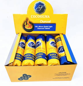 Carbón Vegetal para Incienso Redondo al por Mayor, de Larga Duración, sin Humo, Fácil de <span class=keywords><strong>Encender</strong></span>, Tabletas de Carbón para Shisha Negras, Carbón Vegetal sin Humo - Product Image 3