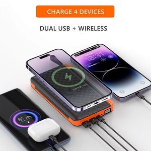 Batterie externe solaire 20000mAh avec chargeur sans fil, panneau solaire et charge rapide USB-C - Product Image 4