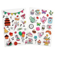 Pegatina Decorativa para Cuaderno Fresh Bubble Luggage con Patrón de Dibujos Animados Modelo Hi
