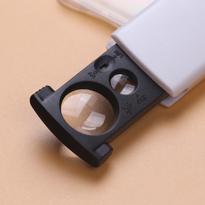 Hot bán <span class=keywords><strong>20x</strong></span> 45x <span class=keywords><strong>LED</strong></span> thắp sáng chiếu sáng nhựa Pocket Jewelry Loupe <span class=keywords><strong>Magnifying</strong></span> <span class=keywords><strong>Glass</strong></span> cho quang học cách sử dụng - Product Image 5