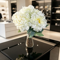 Buket Bunga Peony Sutra Buatan 5 Tangkai, Wangi Lembut, Realistis, Buatan Tangan, Bunga Besar untuk Dekorasi Pernikahan dan Rumah, Grosir Pabrik