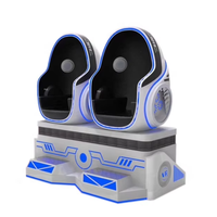 Vente directe usine – Console de jeu VR 9D en métal en forme d'œuf, simulateur de conduite avec accepteur de billets pour centre commercial intérieur