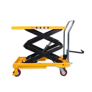 Entrepôt 300kg <span class=keywords><strong>Table</strong></span> élévatrice manuelle à ciseaux Mécanisme de levage <span class=keywords><strong>Table</strong></span> élévatrice à ciseaux fixe Chariot hydraulique - Product Image 5