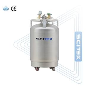 ถังบรรจุไนโตรเจนเหลว SCITEK พร้อมดีไซน์คอถังที่เป็นเอกลักษณ์  หน้าจอแสดงระดับ  วาล์วโซลินอยด์  ถังสแตนเลส - Product Image 3