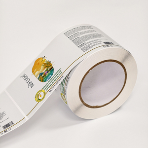 Etiqueta de vinilo mate impresa a todo color de marca privada, rollo de etiquetas impermeables para cosméticos, rollo de pegatinas para envasado de botellas de champú de plástico - Product Image 2
