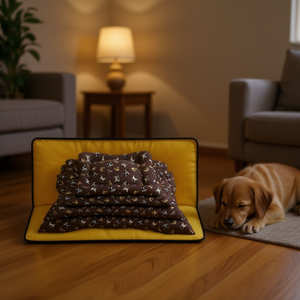 Set Letto per Animali Domestici YM1280 in Quattro Pezzi Imbottito in Cotone - Product Image 3